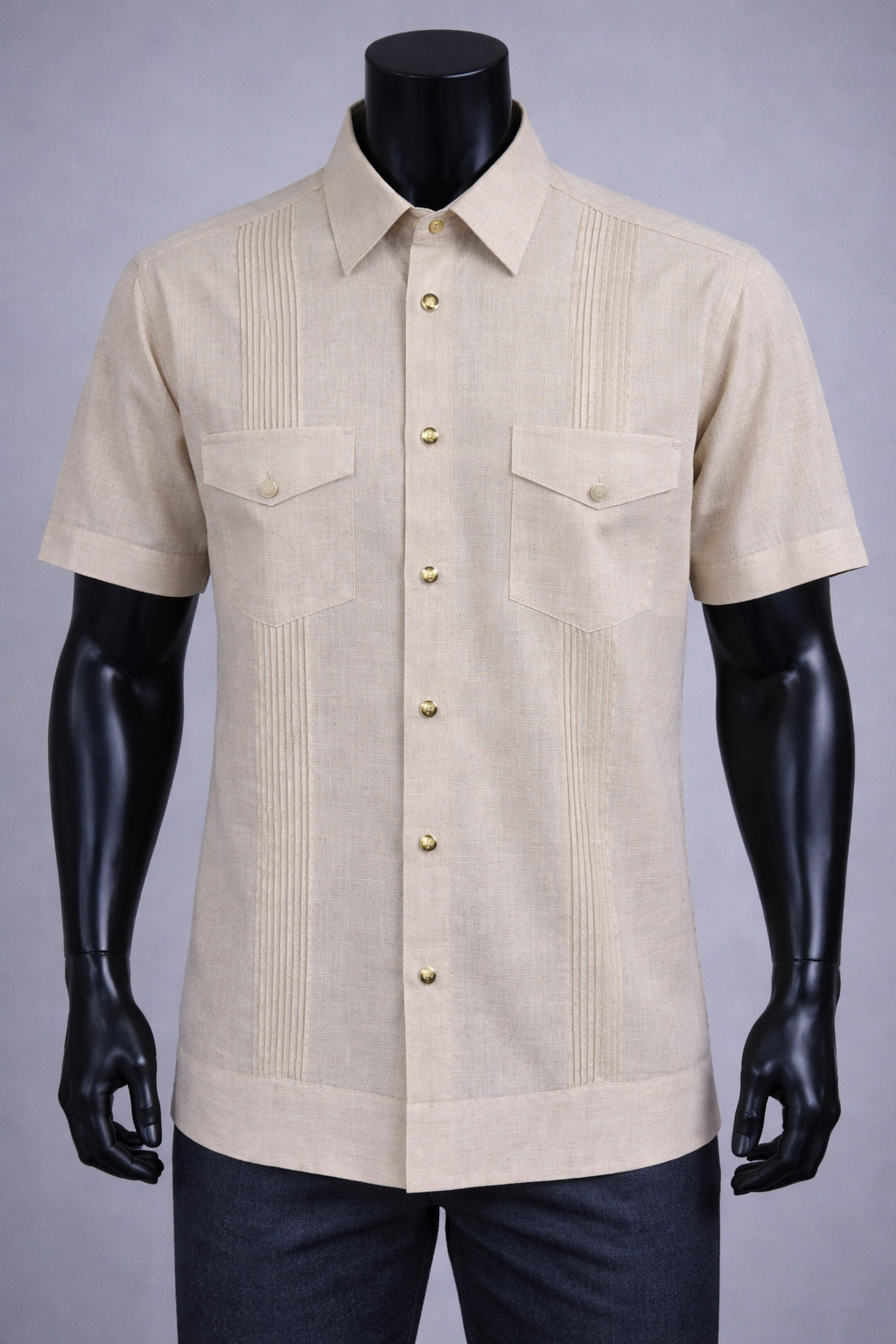 Chemise cubaine manche courte