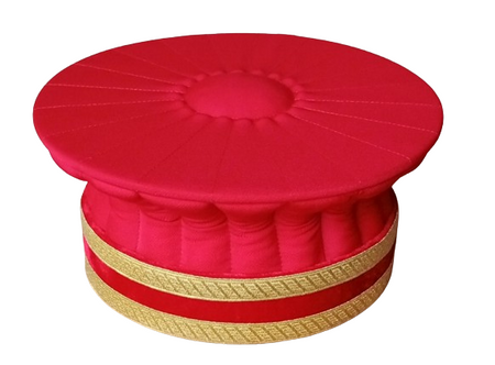 Toque magistrat rouge 2 galons ors, M2