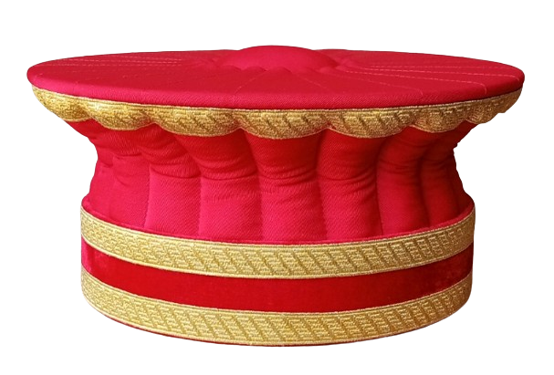 Toque magistrat rouge 3 galons ors, M2