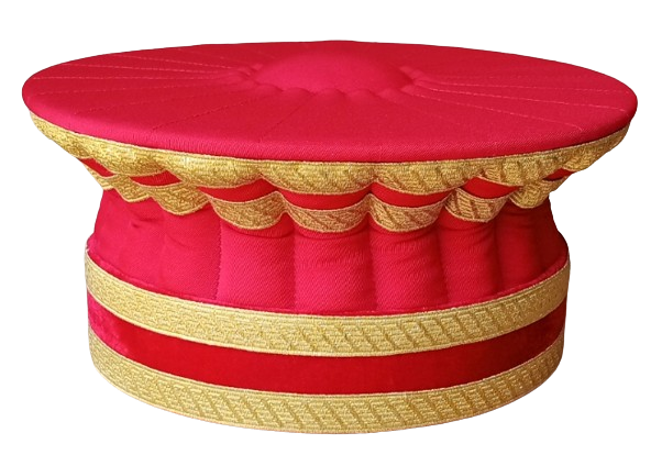 Toque magistrat rouge 4 galons ors, M2