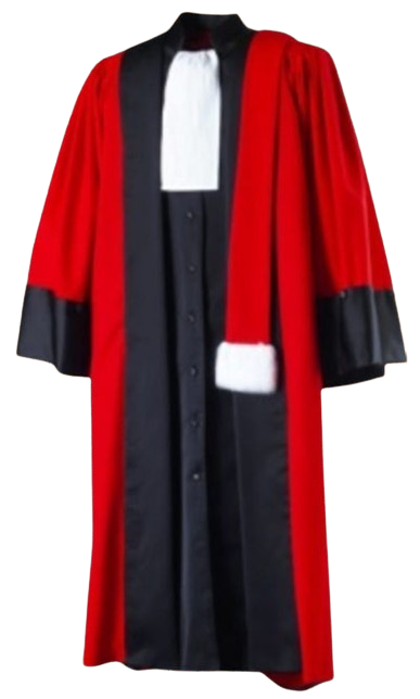 Toge de magistrat sans fourrure d'hermine : Matière Polyester